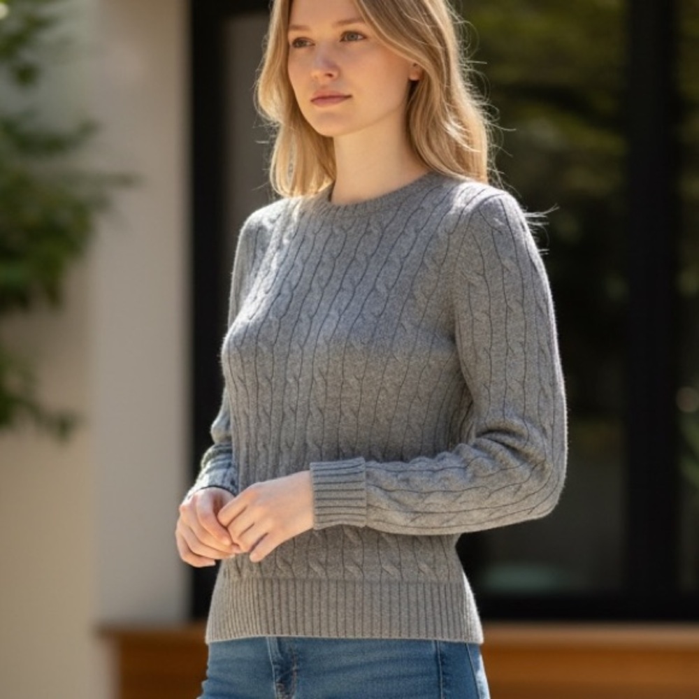 Ralph Lauren Black Label Grey Cashmere Sweater